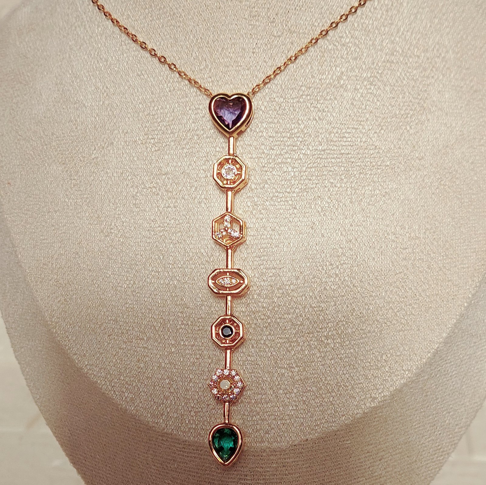 Heart Drop Necklace - Image 3