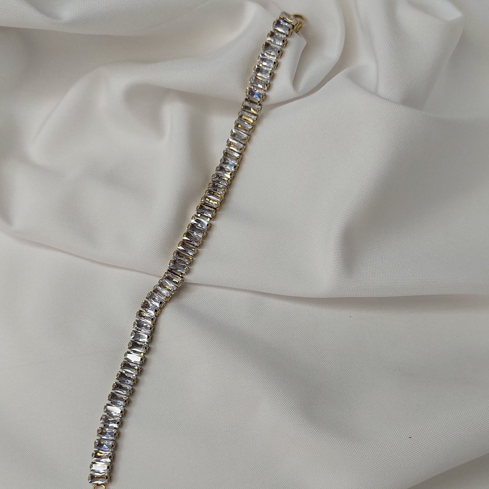 Rectangle Tennis Bracelet - Image 1