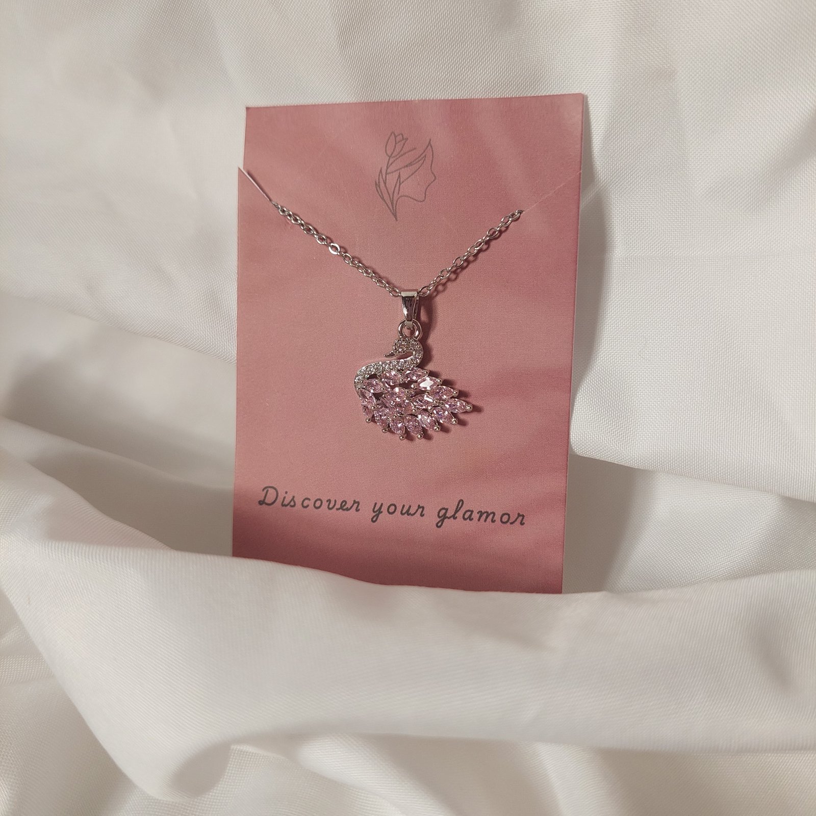 Silver Swan Necklace - Image 6