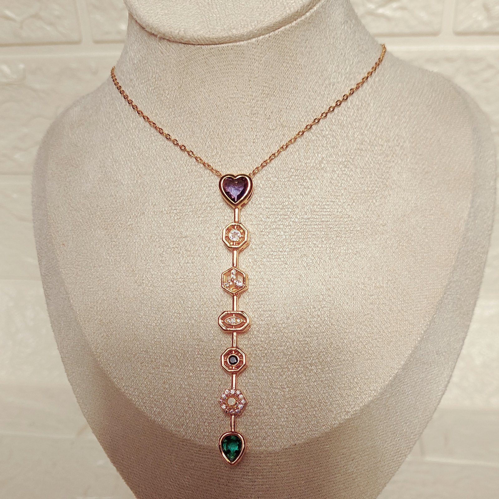 Heart Drop Necklace - Image 1