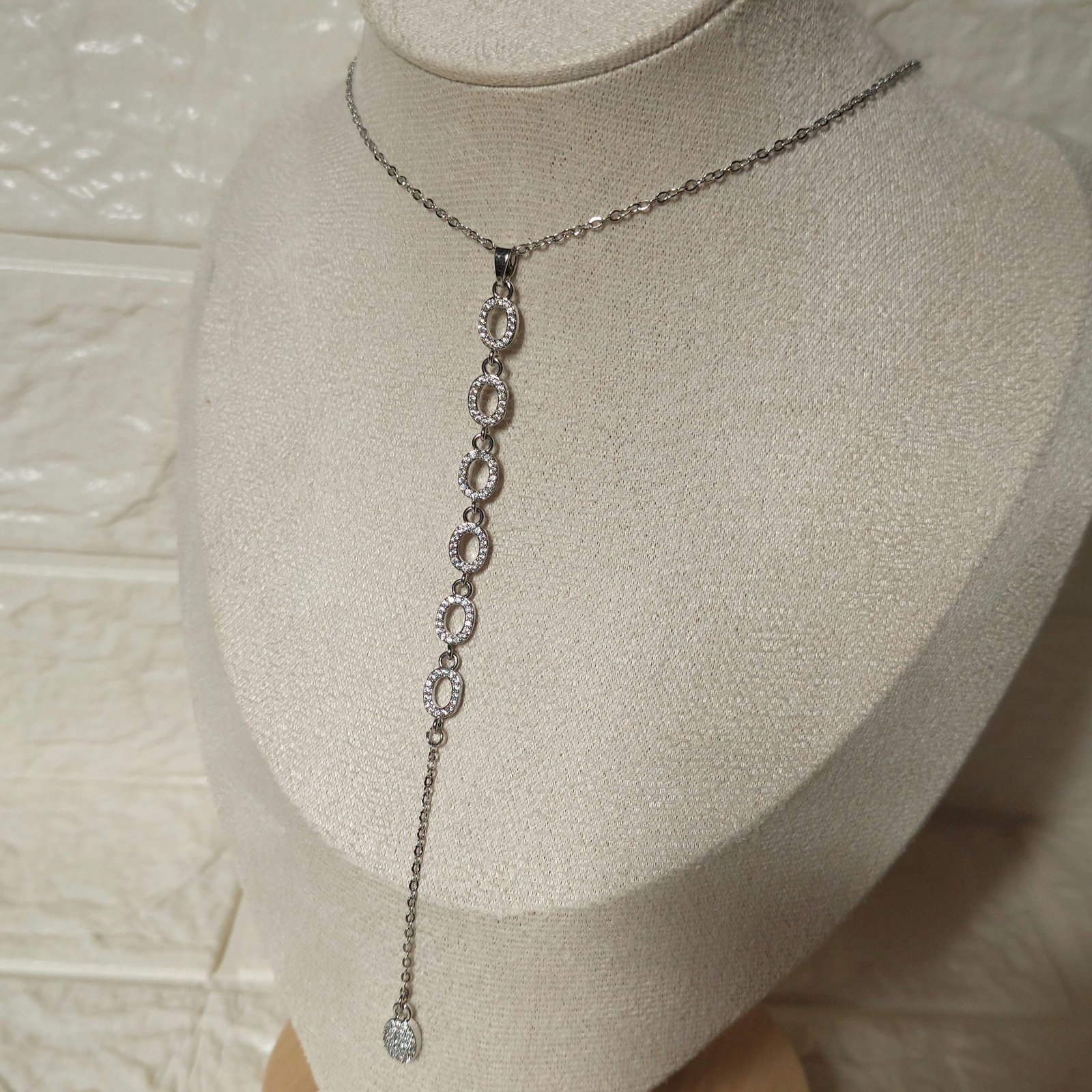 Oval Drop Necklace - Image 1