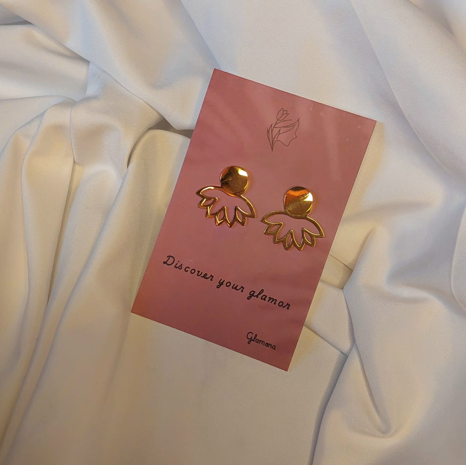 Elegant Sun Earrings - صورة 1
