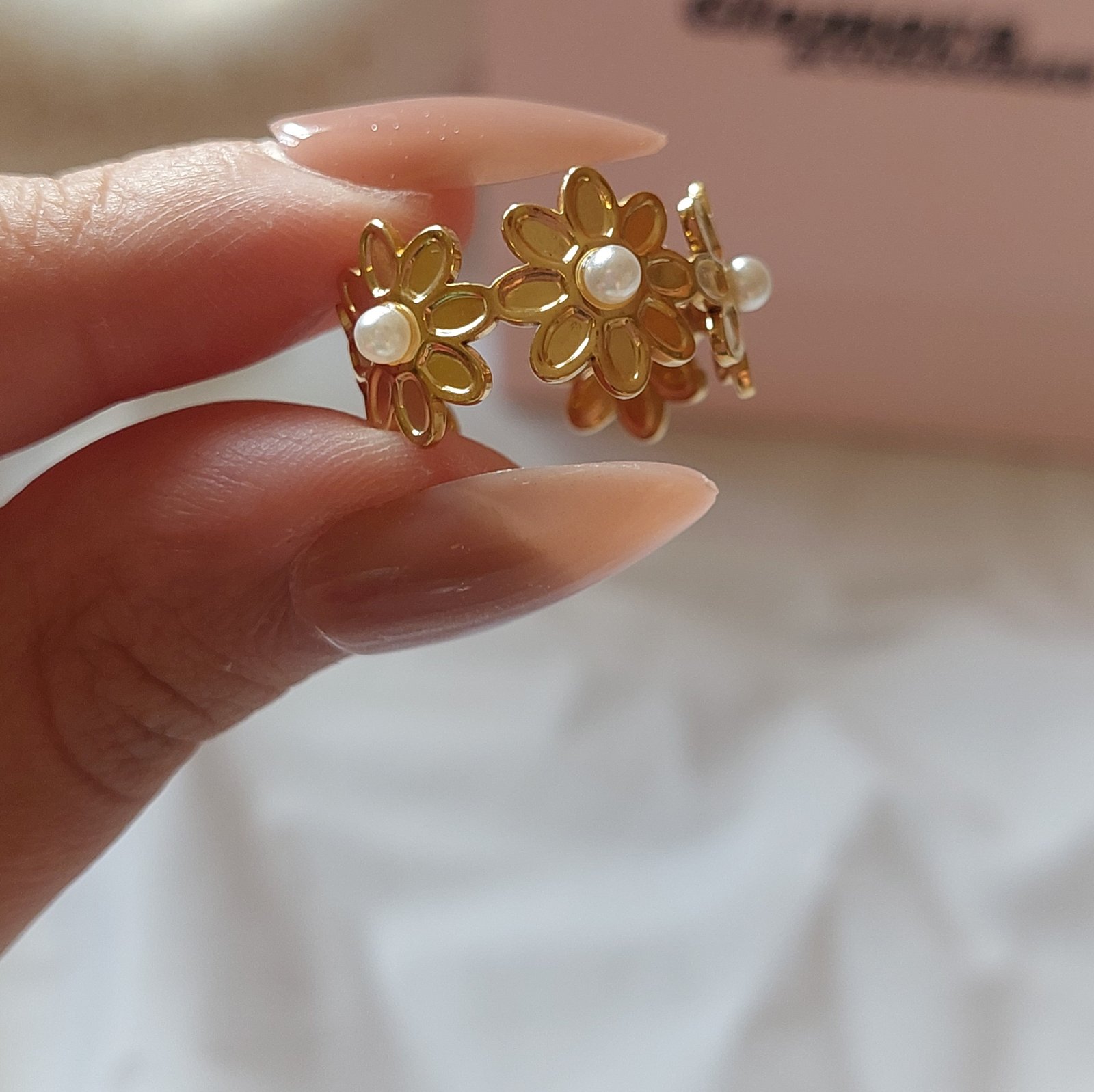 Pearl Flower Ring - Image 1