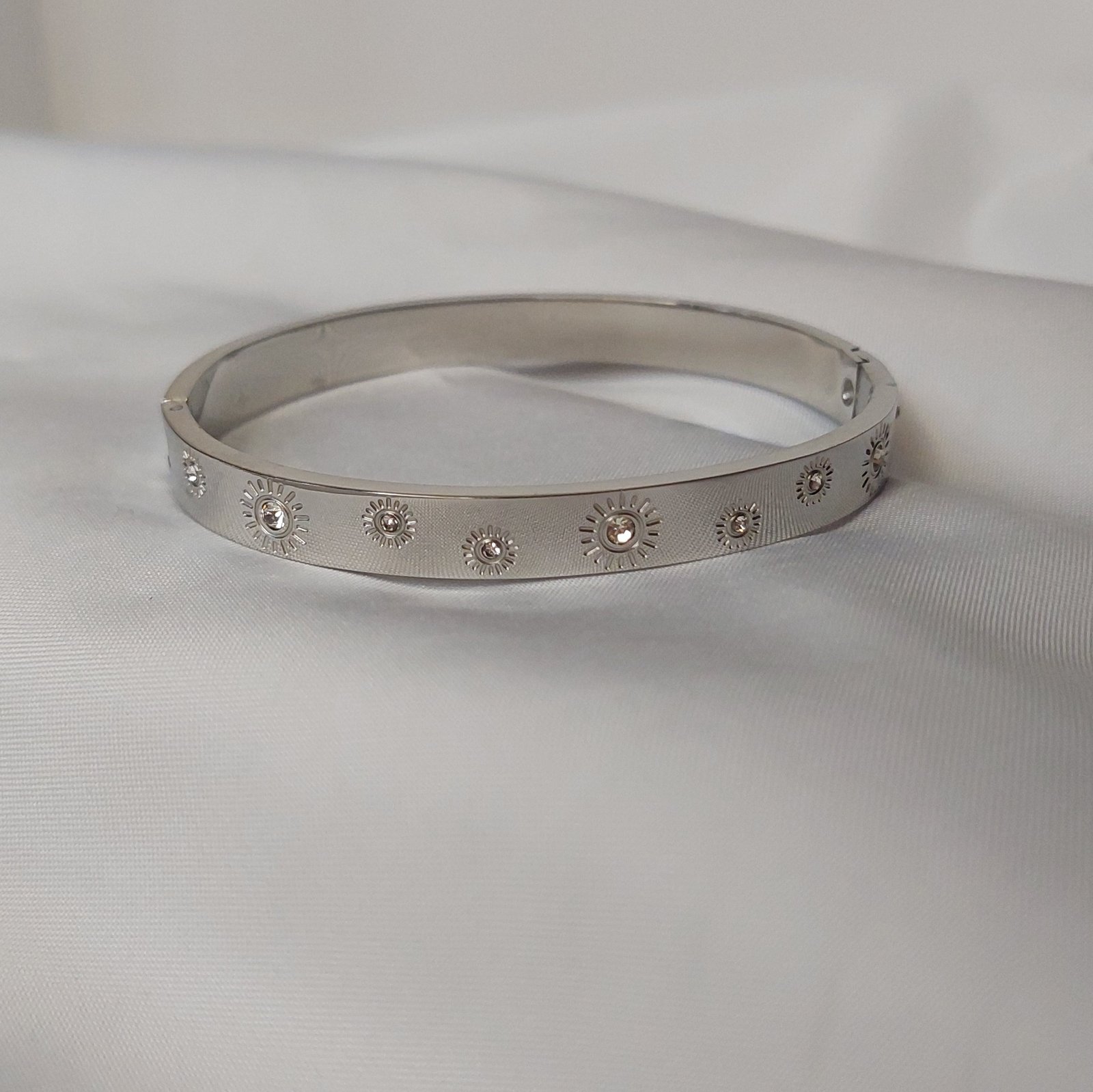 Silver Sun Crystal Bracelet - Image 3