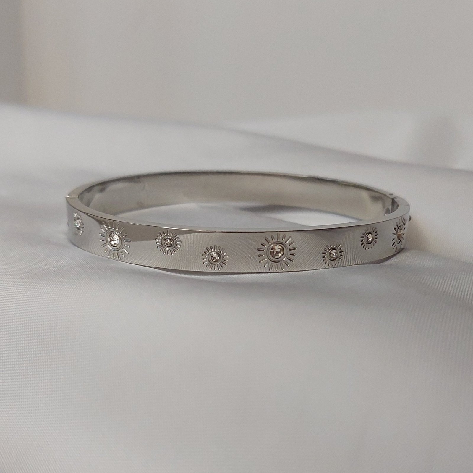 Silver Sun Crystal Bracelet - Image 1