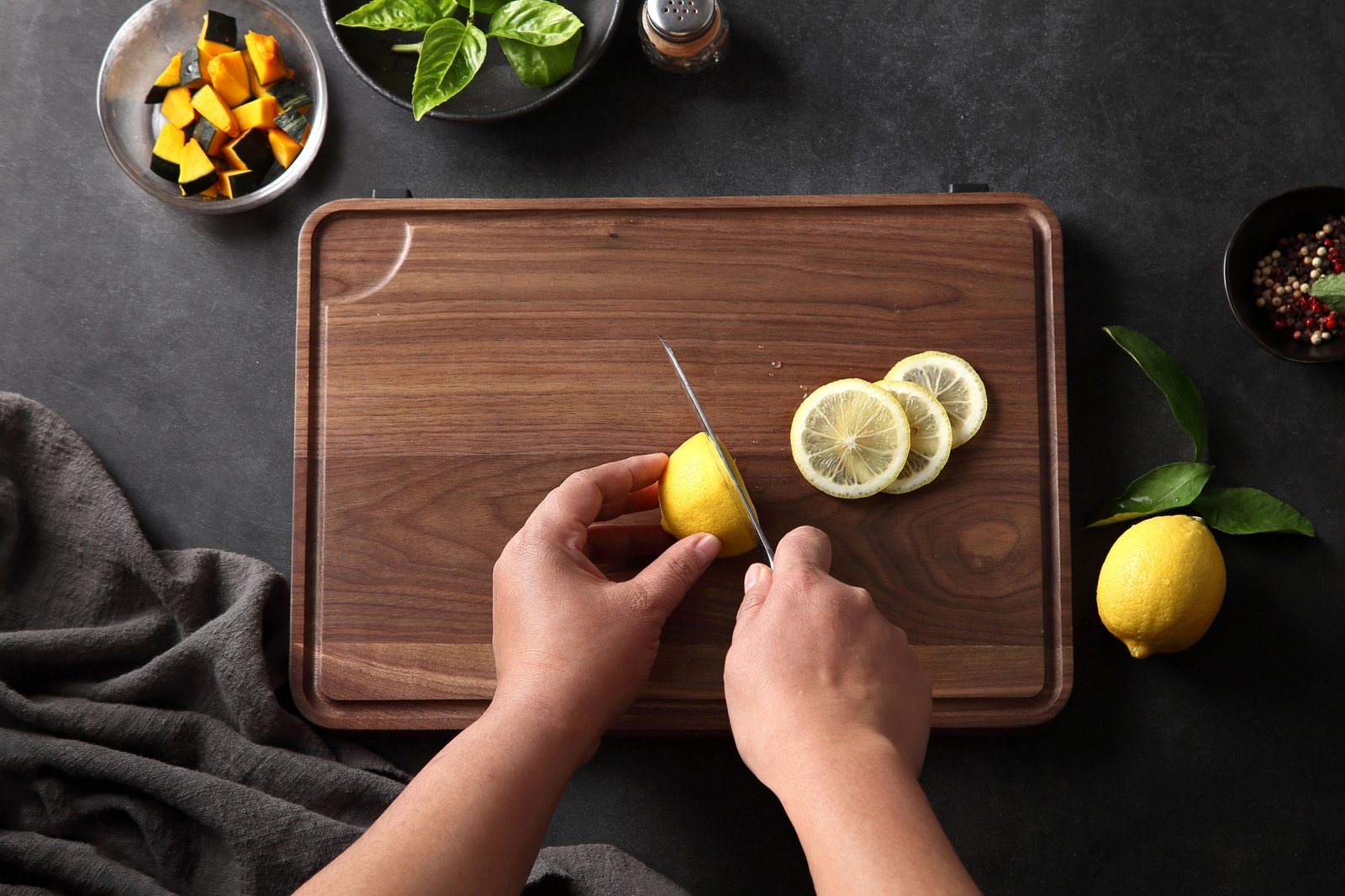 Natural black walnut wood cutting board - Image 2