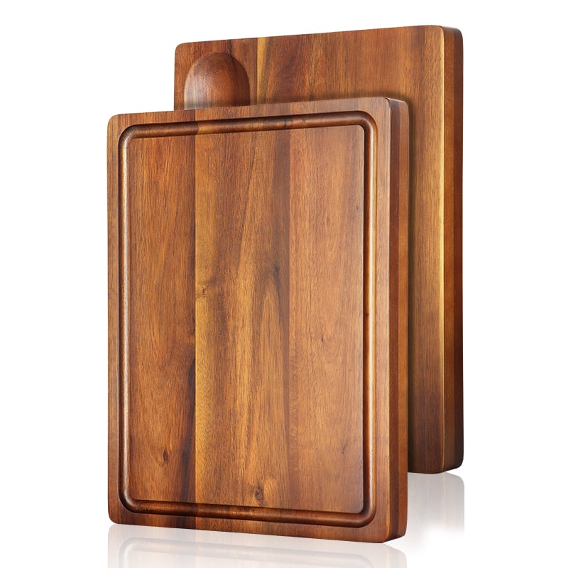 لوح تقطيع 40.8x30.8x3.8 cm من خشب الأكاسيا - صورة 1
