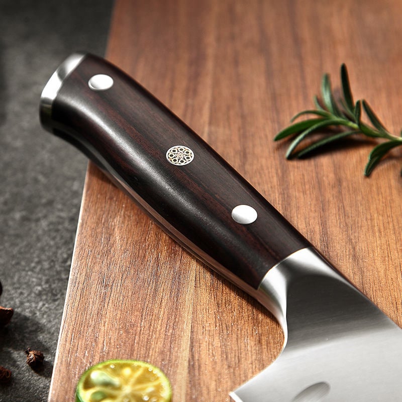 7inch german stainless steel santoku chef knife - Image 3