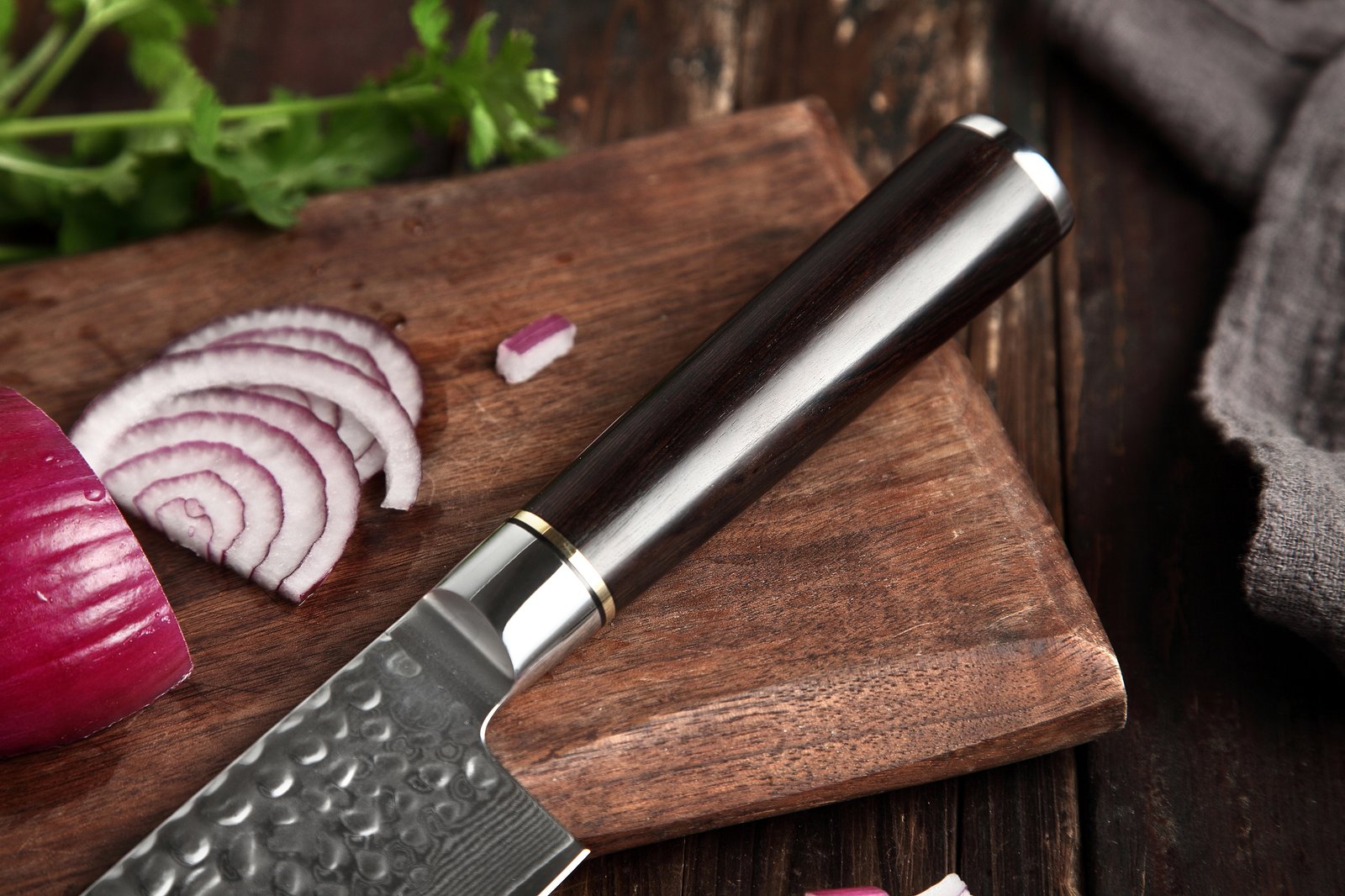 سكين كيريتسوكي ٨.٥ انش من الفولاذ الدمشقي - صورة 7