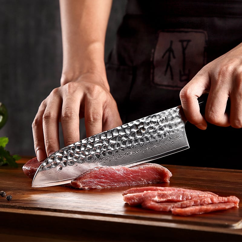 67Layers Damascus Steel Professional  7 inch Santoku Knife - Image 4
