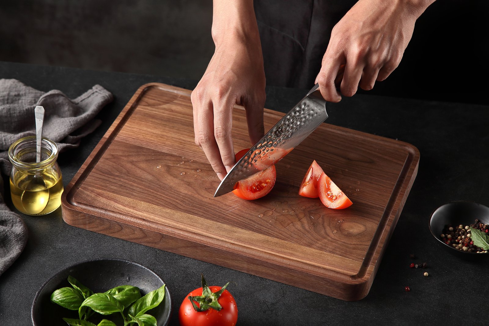 Natural black walnut wood cutting board - Image 1