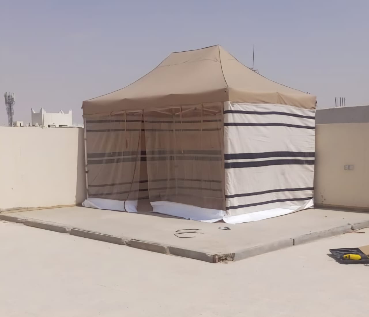 خيمة 3*4  مع رواق: سهلة الفك والتركيب - صورة 5
