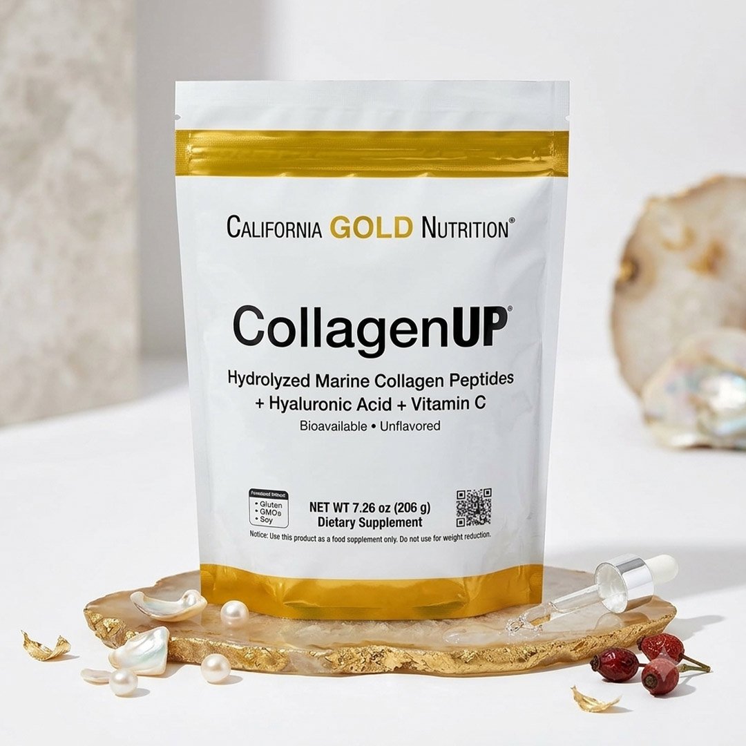 California Gold Nutrition CollagenUP Marine Collagen + Hyaluronic Acid + Vitamin C – 206g - Image 1