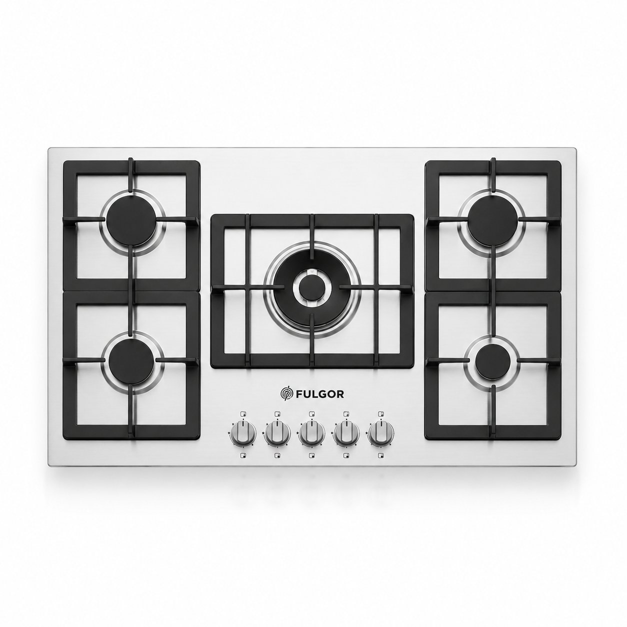 Fulgor Built-In Gas Hob 90cm 5 Burners Stainless Steel – FULA901 - Image 1