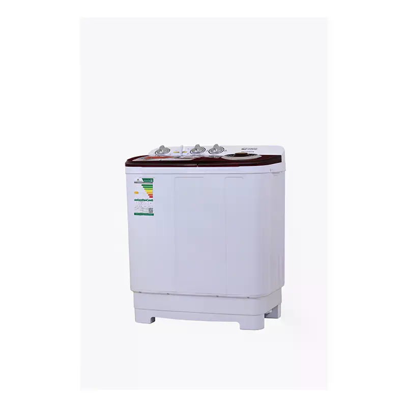 GENERAL SUPREME Twin Tub Semi Automatic Washing Machine 5KG White / Red – GSTT50TR - Image 4