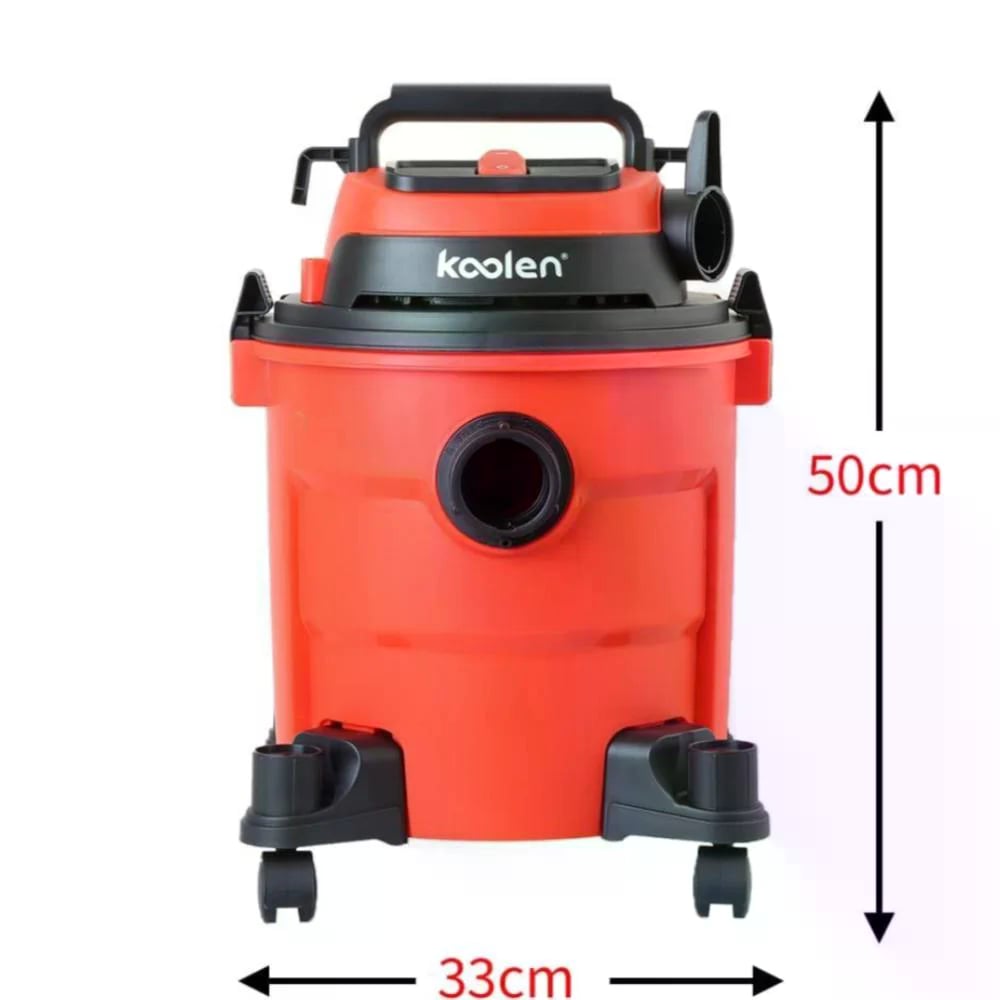 KOOLEN Wet & Dry Drum Vacuum Cleaner 20L 1600W Red – 806.101.004 - Image 5