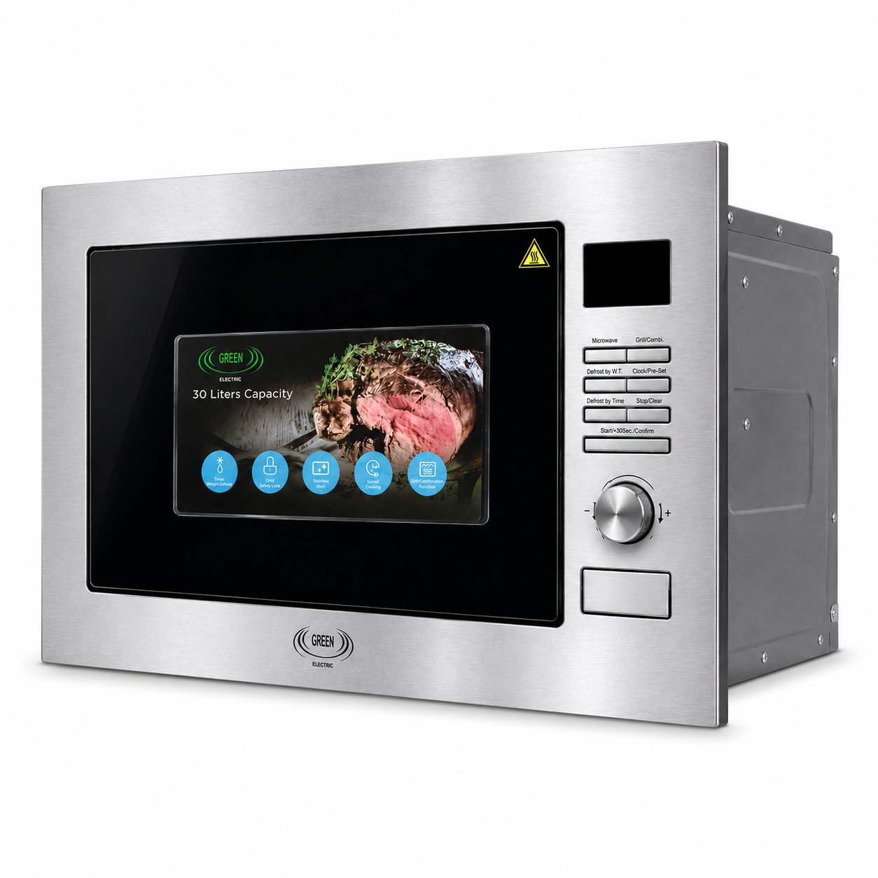 GREEN ELECTRIC Built-In Microwave 30L Stainless Steel – MGL-30 - Image 2