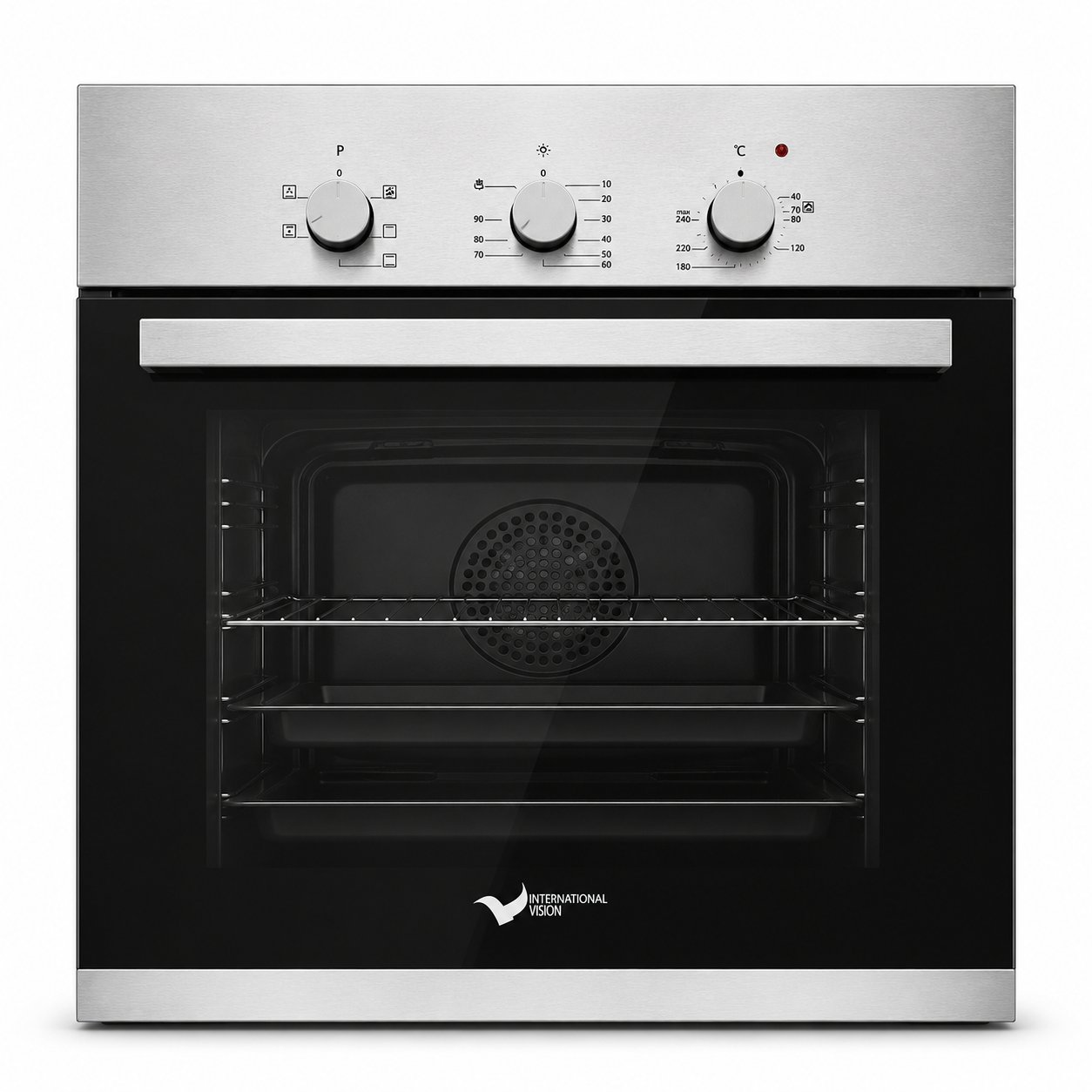 INTERNATIONAL Built-In Electric Oven 60CM Stainless Steel – B6104 - Image 1