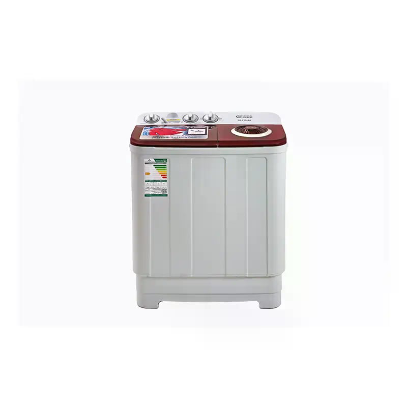 GENERAL SUPREME Twin Tub Semi Automatic Washing Machine 5KG White / Red – GSTT50TR - Image 2