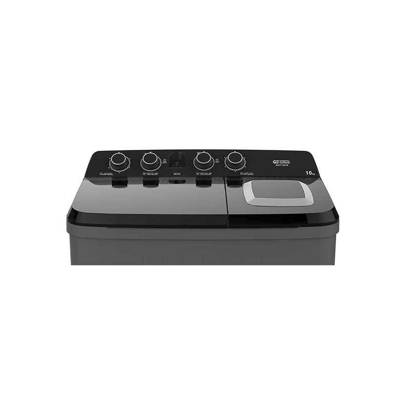 General Supreme Semi Automatic Twin Tub Washer 10KG Dark Gray / Black – GSTT10XTB - Image 2