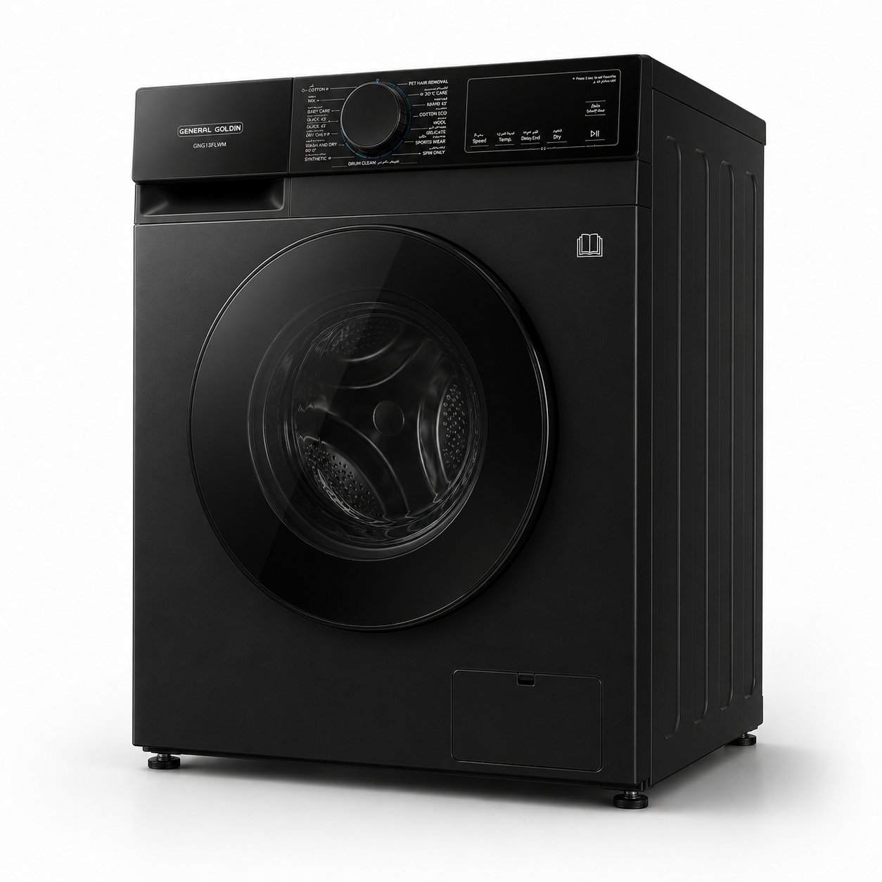 General Golden Front Load Automatic Washer Dryer 13KG Black – GNG13FLWM - Image 2