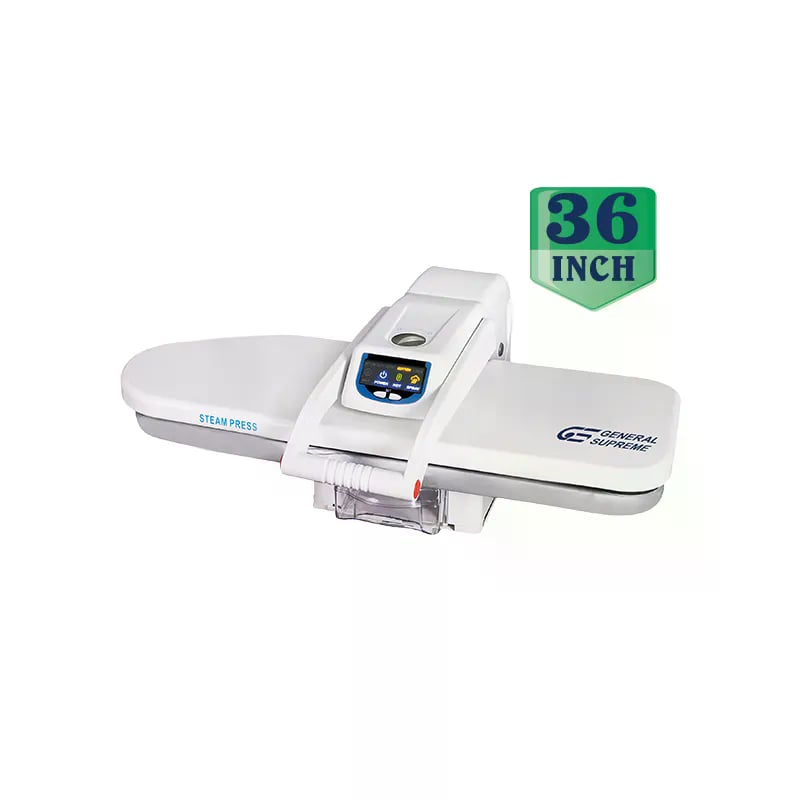 GENERAL SUPREME Steam Press Iron 36 Inch With Stand 1600W White – GS SP36S - Image 1