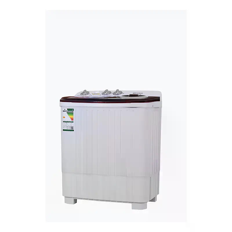 GENERAL SUPREME Twin Tub Semi Automatic Washing Machine 7KG White / Red – GSTT70TR - Image 2