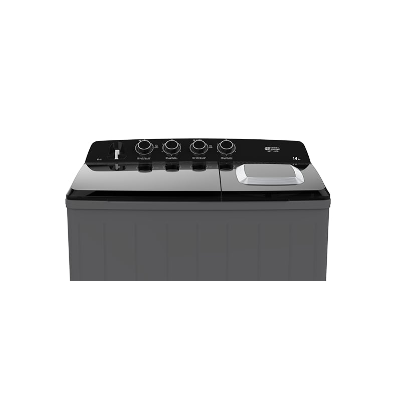 GENERAL SUPREME Twin Tub Semi Automatic Washing Machine 14KG Dark Gray / Black – GSTT14XTB - Image 2