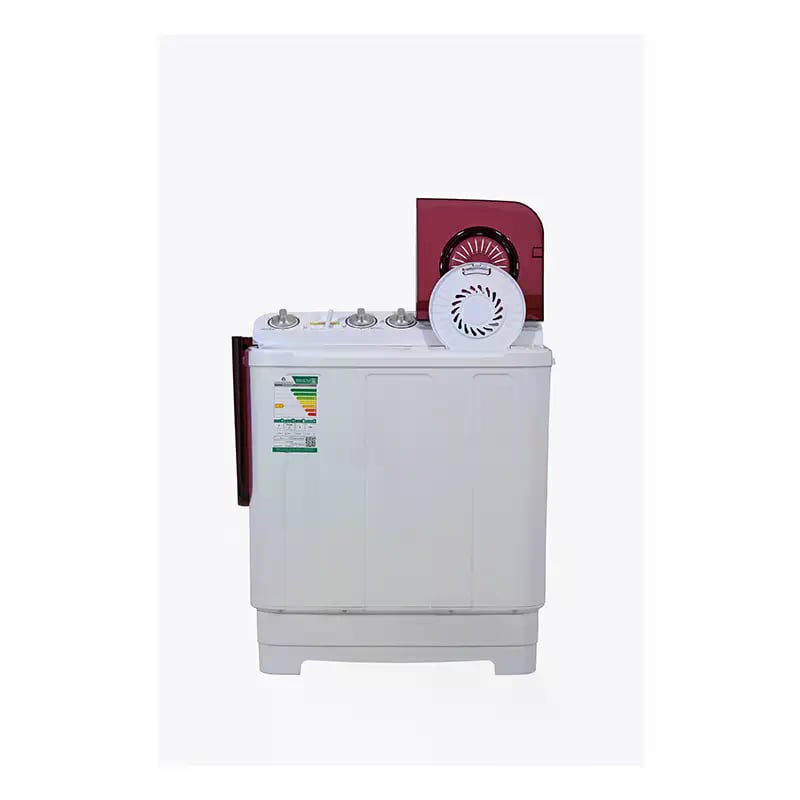 GENERAL SUPREME Twin Tub Semi Automatic Washing Machine 5KG White / Red – GSTT50TR - Image 3