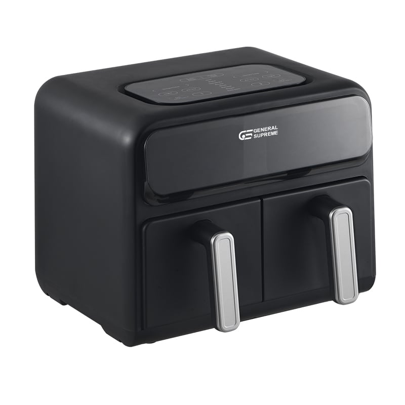 GENERAL SUPREME Dual Air Fryer 8L 2400W Black – GSAF8BM - Image 2