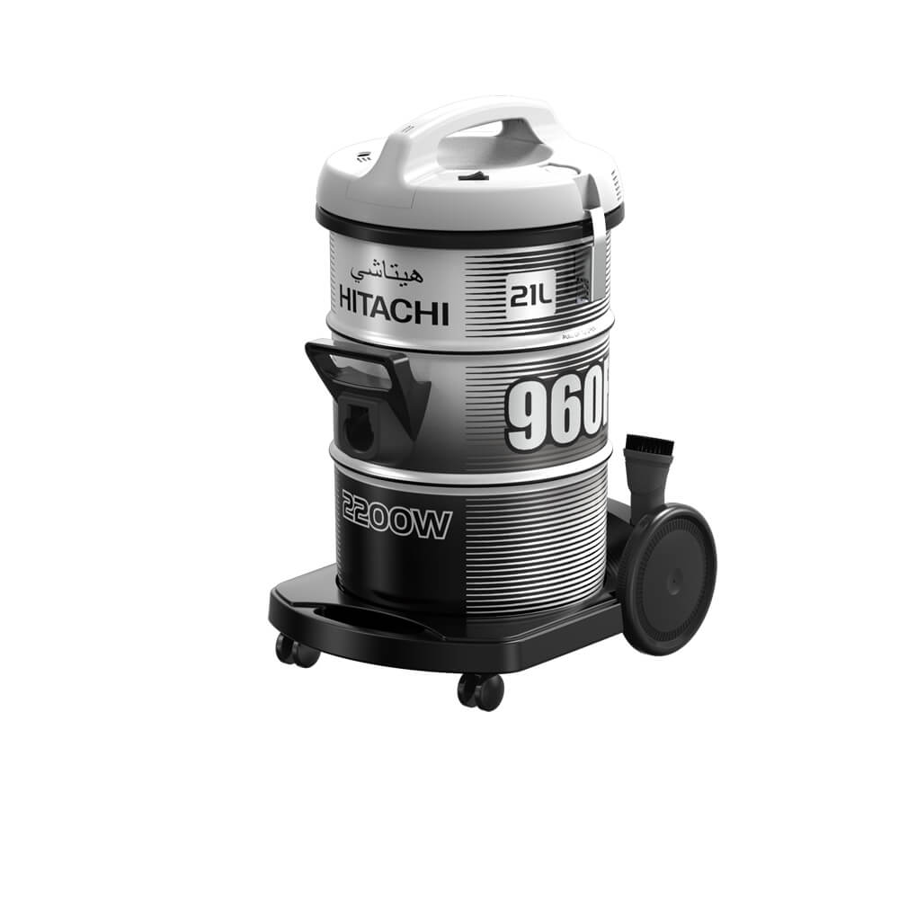 HITACHI Drum Vacuum Cleaner 21L 2200W Platinum Grey – CV-960F - Image 1