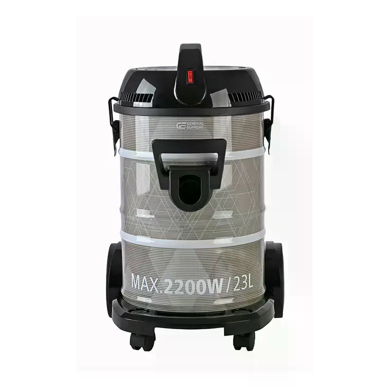 GENERAL SUPREME Drum Vacuum Cleaner 23L 2200W Silver – GSV25 - Image 1