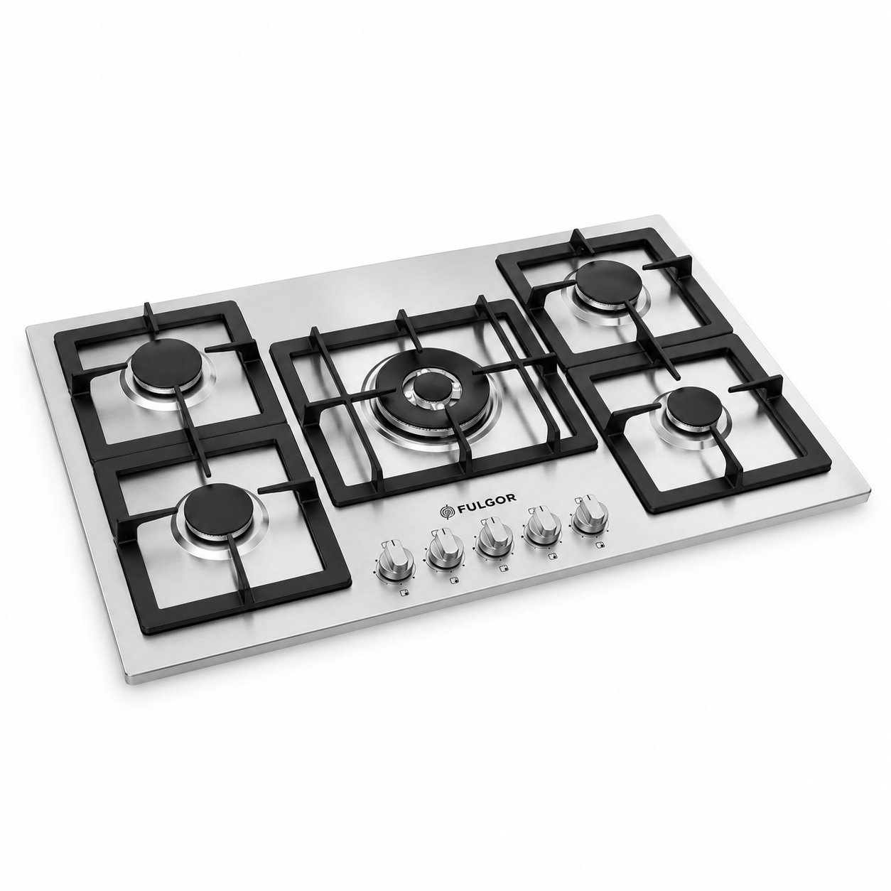 Fulgor Built-In Gas Hob 90cm 5 Burners Stainless Steel – FULA901 - Image 2