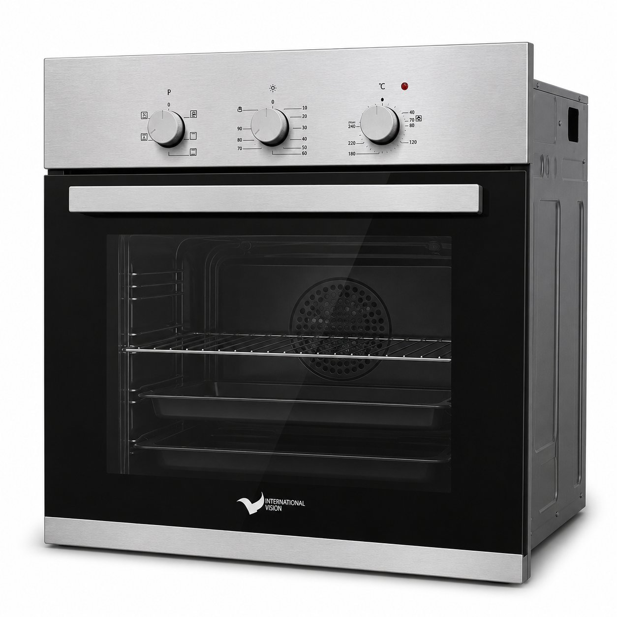INTERNATIONAL Built-In Electric Oven 60CM Stainless Steel – B6104 - Image 2