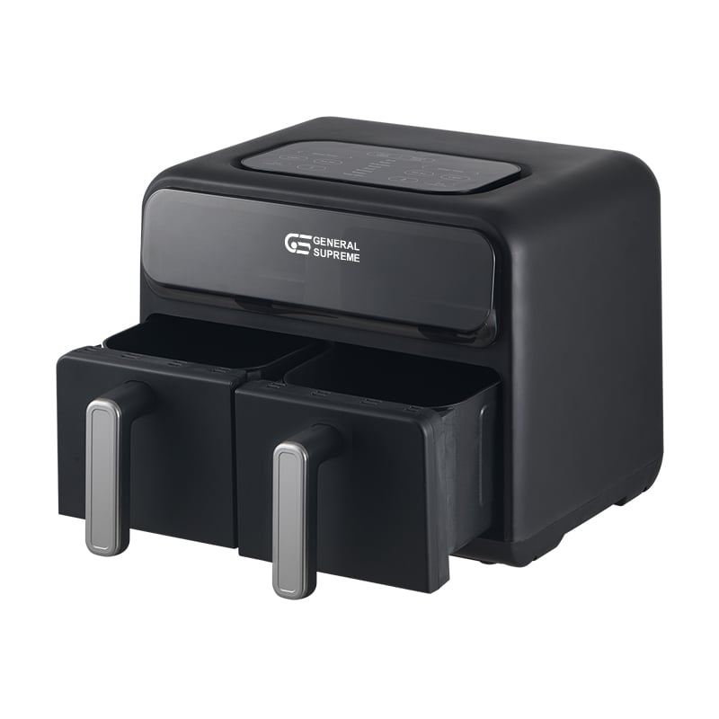 GENERAL SUPREME Dual Air Fryer 8L 2400W Black – GSAF8BM - Image 3