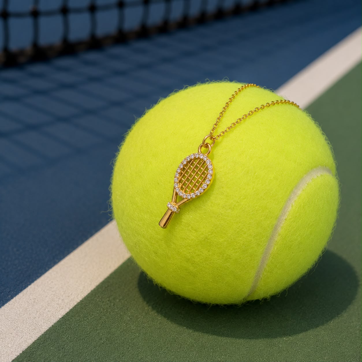  سلسال بتصميم مضرب تنس 🎾 - صورة 1
