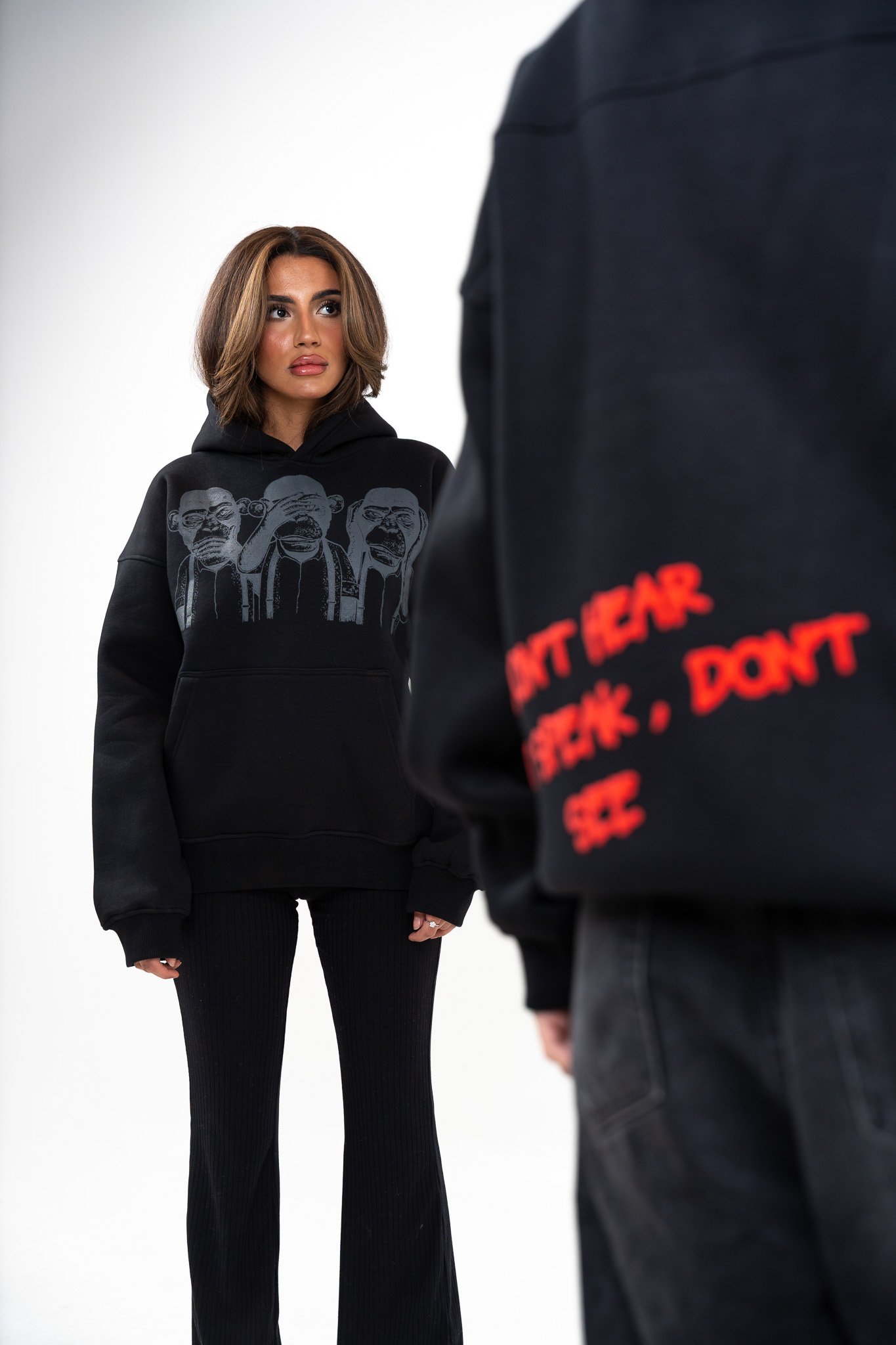 HOODIE BLACK & DES MONKEY - صورة 2