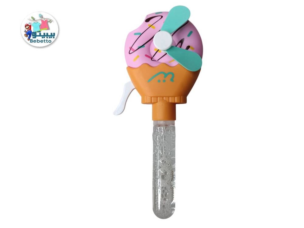 1pc Cute Animal Design Handheld Bubble Fan Toy, Plastic Material, Portable Manual Bubble Blower for and Adults -F17 \ F050346 - Image 1