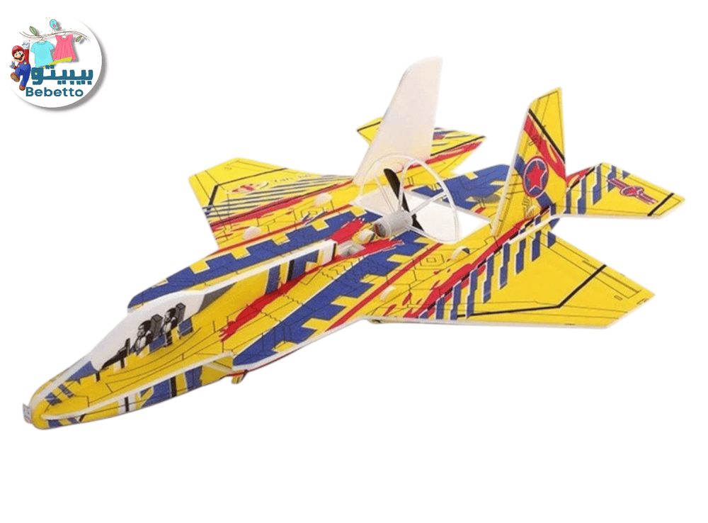 Rechargeable electric airplane hand throwing flying toys puzzle assembled electric glider model assembly foam airplane toy two speed button switch toys & games C1 \ 6972823380055‏ - Image 1