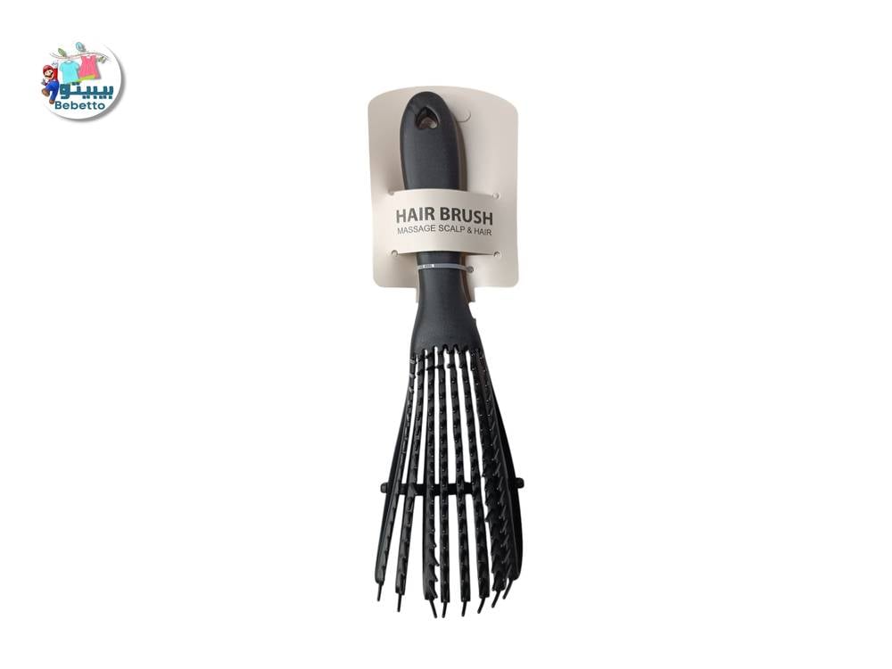 Natural Hair Detangler Brush 8 Rows Vent Detangling Brush For African America 3a To 4c Kinky Wavy Curly Coily Wet Dry Hair -F32 \ D010696 - Image 1