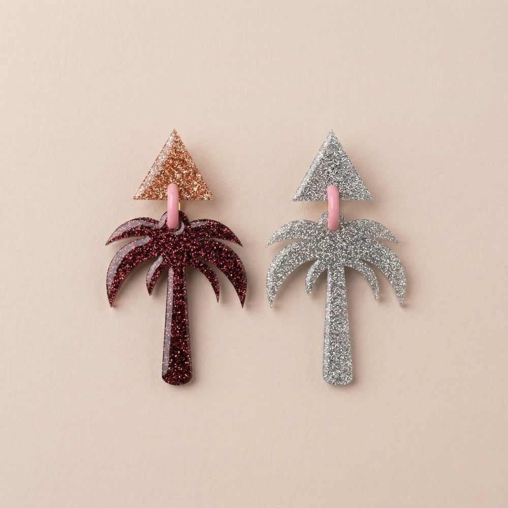 PALM & FALCON EARRINGS 08 - Image 1