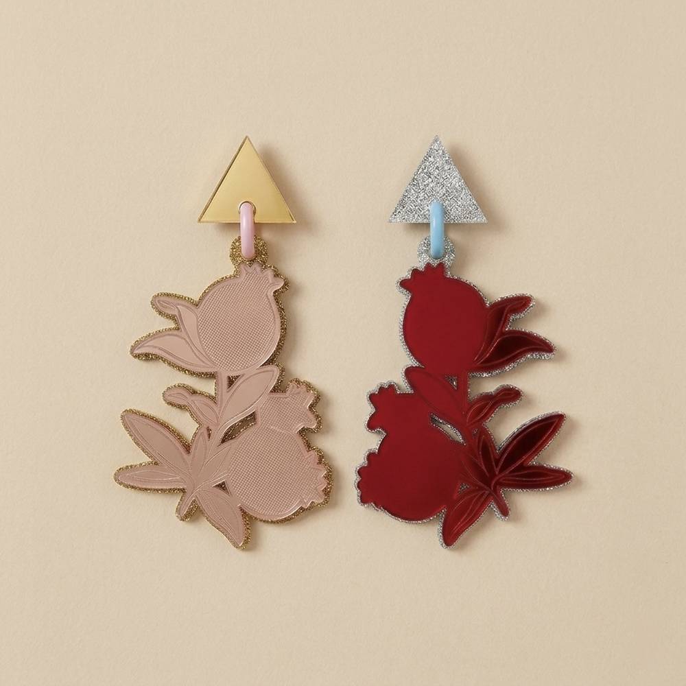 POMEGRANATE LARGE EARRINGS 10 - Image 1