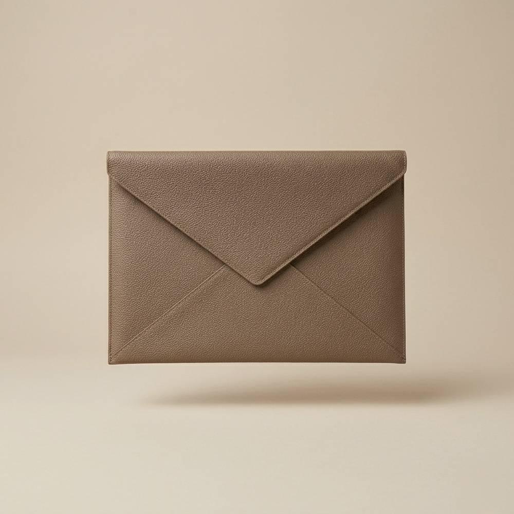 DOCUMENT & LAPTOP HOLDER - pebbled leather - Image 1