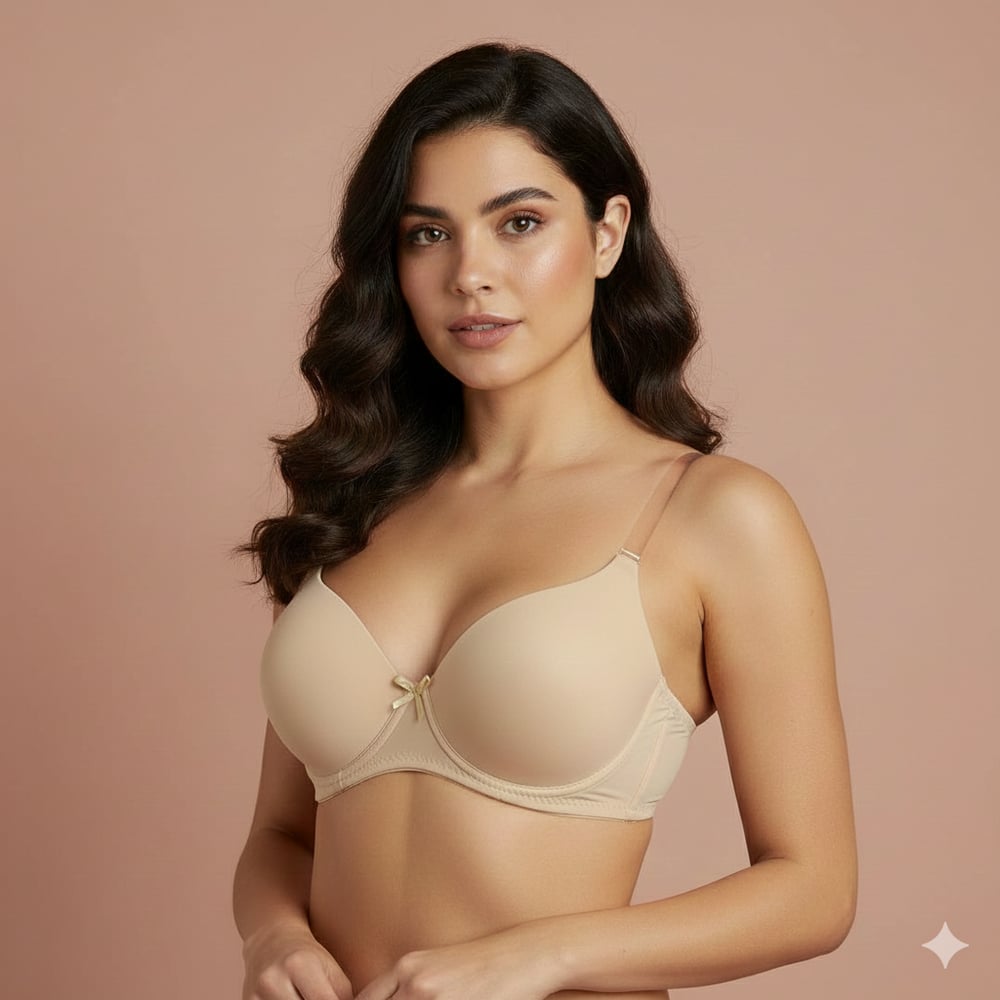 Padded Bra with Transparent Strap 3608 Cup B - Image 2