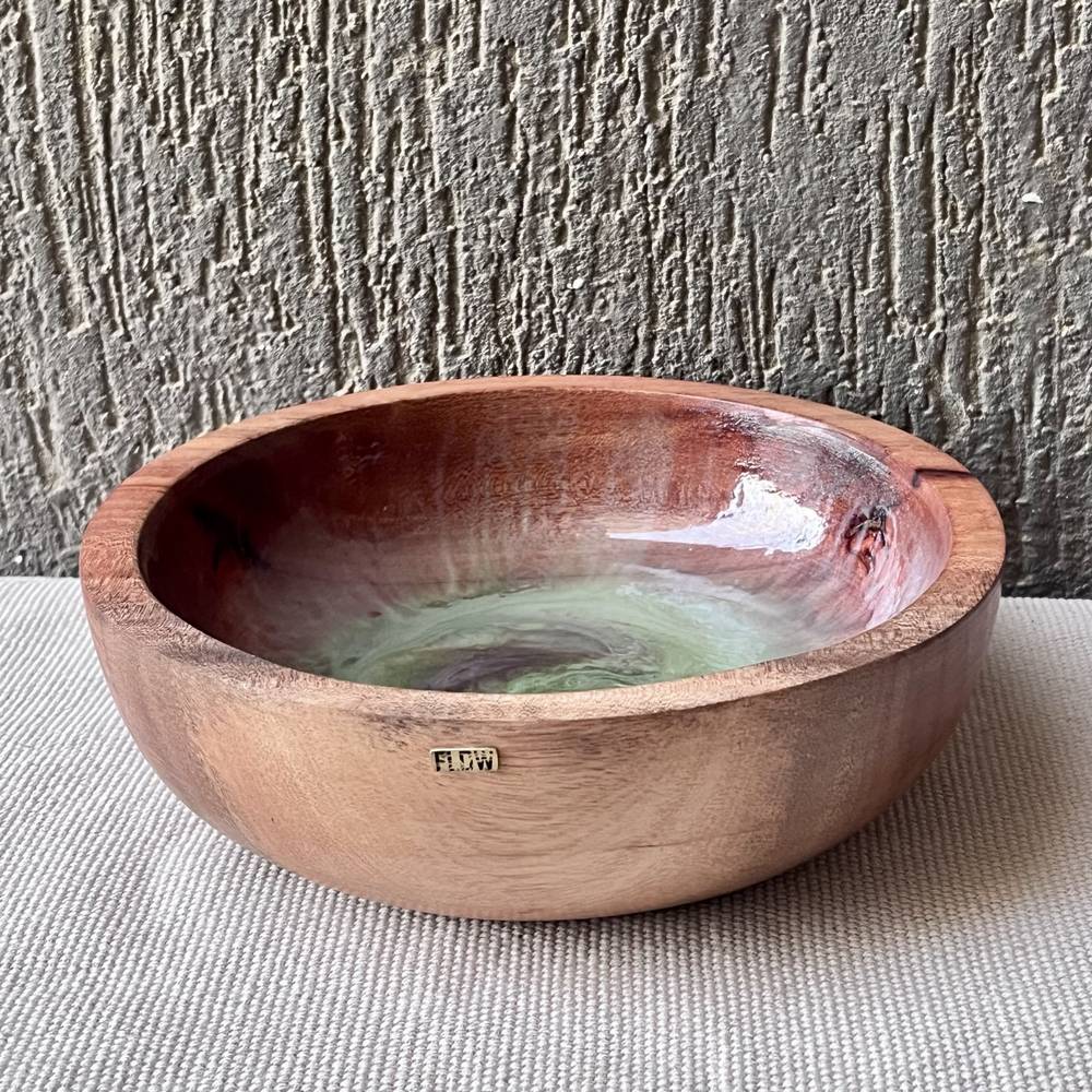 Green Wood Bowl - صورة 3