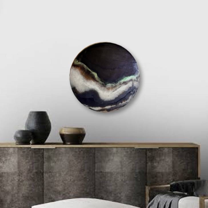 Round Epoxy Painting - Image 1