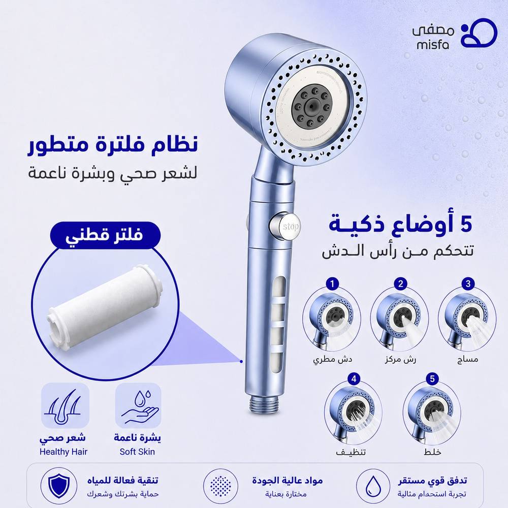 رأس دش بفلتر مدمج - صورة 2