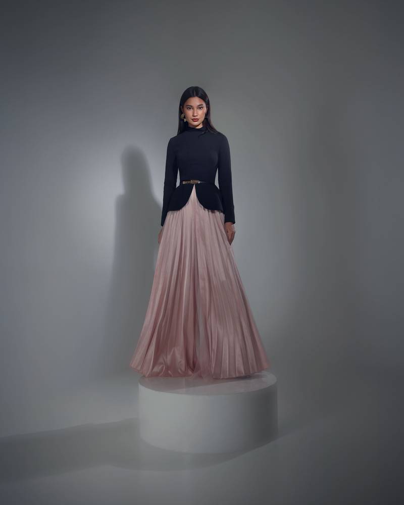 pleated tulle suit - صورة 1
