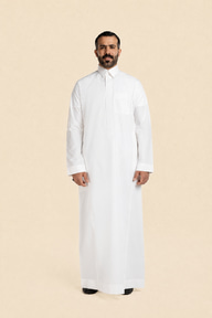 ثوب الدفه كلاسيك قطن سحاب