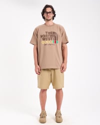 FAKE T-shirt -BEIGE - صورة 1